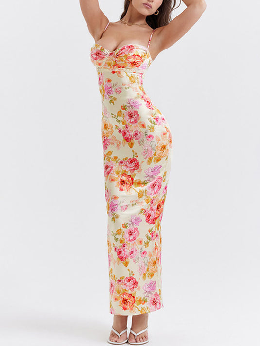 Imprimée Robe Maxi Sexy
