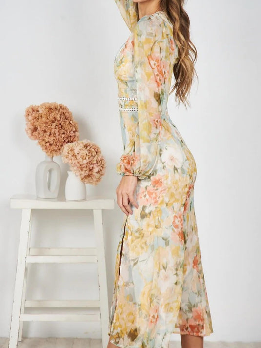 Long Slim Fit Midi Tuxedo Dress