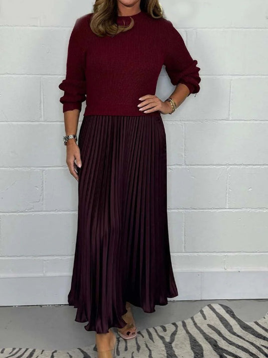 Robe à Panneaux Froncés