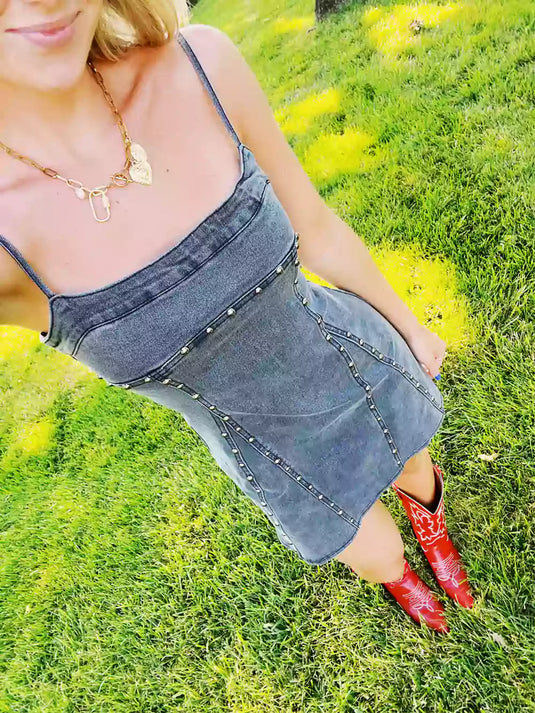 Dixie Mini Jean Dress
