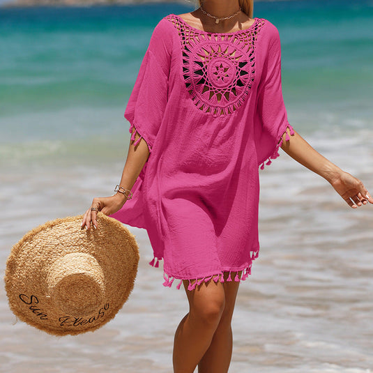 Robe décontractée avec décolleté en V