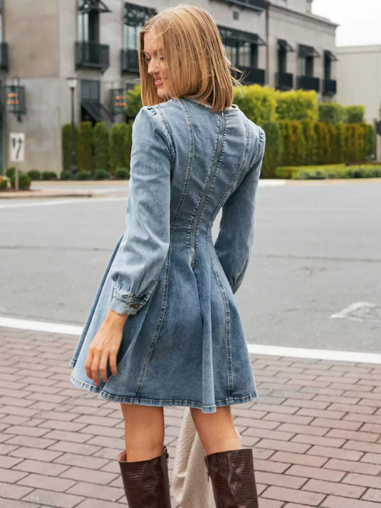 Charming Mini Denim Dress