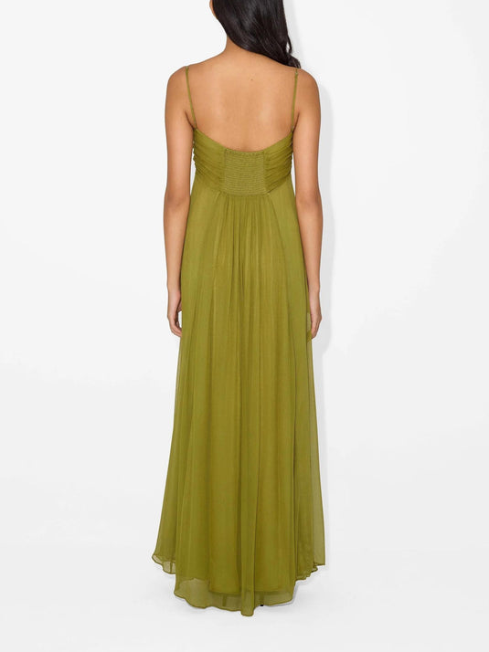 Olive Morea Flowing Maxi Dress