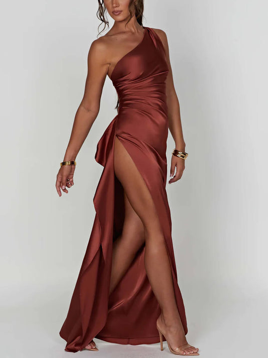 Maxi Satin Split Robe