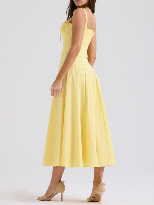 Coton Midi Robe Soleil