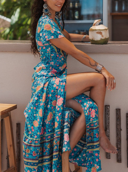 Joseph Bohemian Maxi Wrap Dress