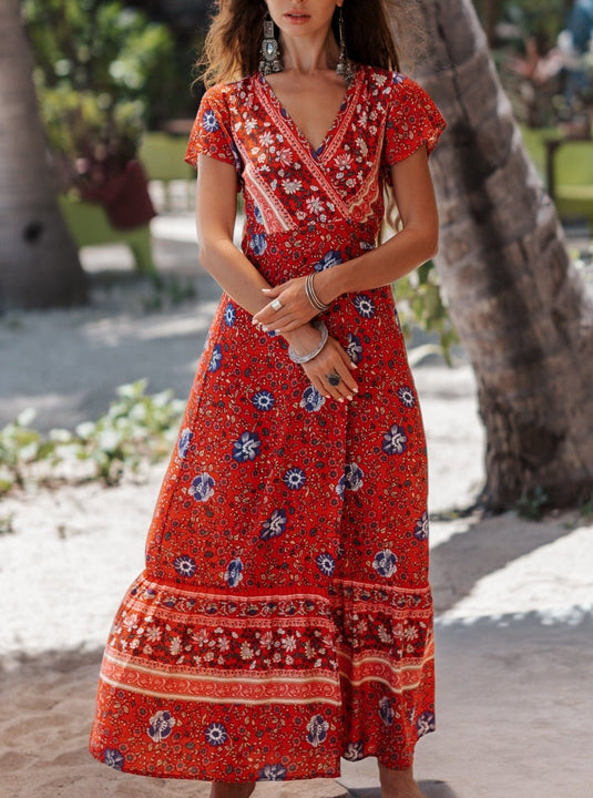 Joseph Bohemian Maxi Wrap Dress